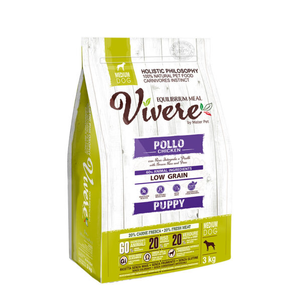 Vivere Low Grain Puppy Medium Chicken