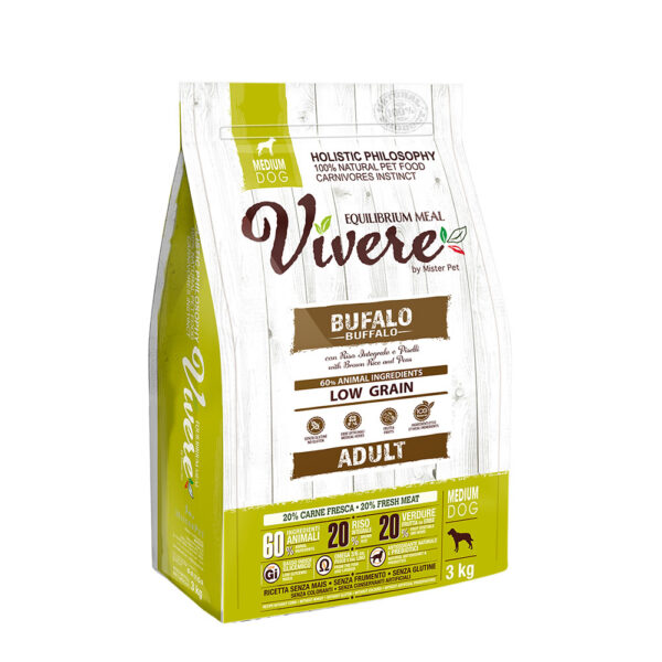 Vivere Low Grain Adult Medium Buffalo