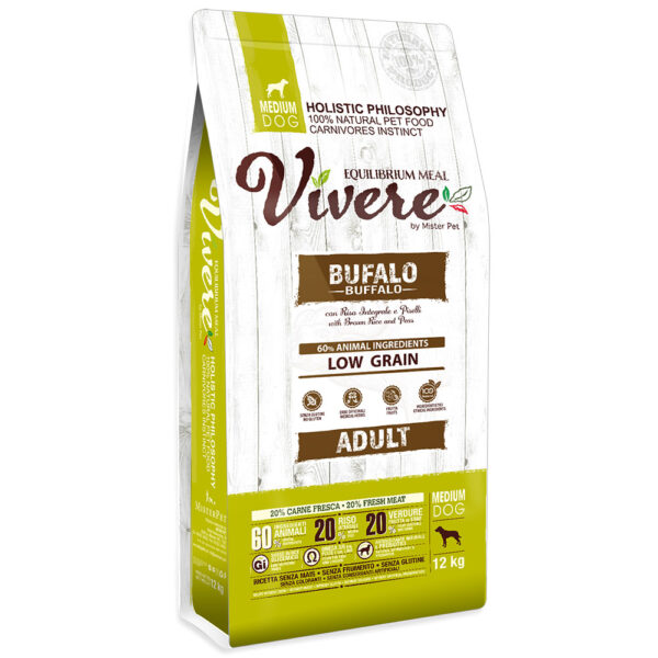 Vivere Low Grain Adult Medium Buffalo