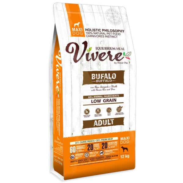 Vivere Low Grain Adult Maxi Buffalo 12KG