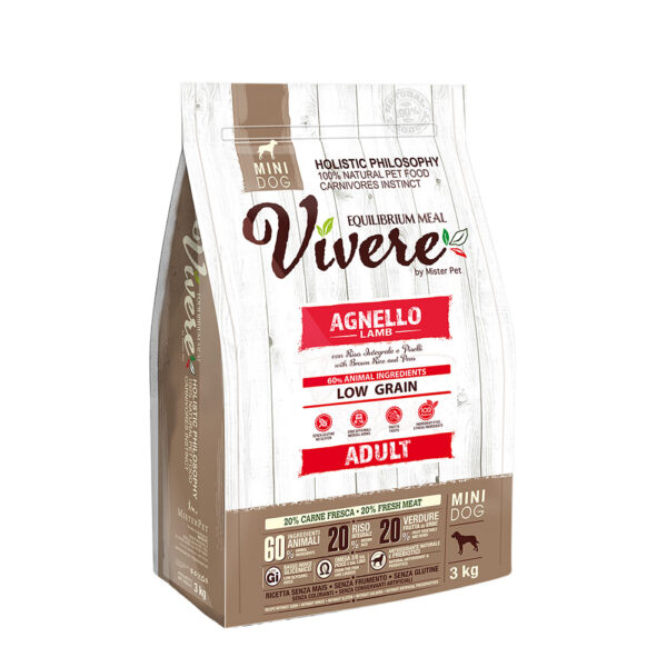 Vivere Low Grain Adult Mini Lamb 3KG