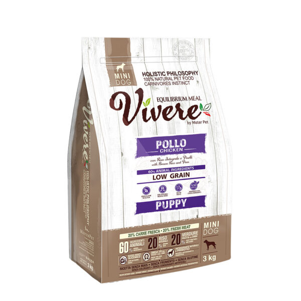 Vivere Low Grain Puppy Mini Chicken 3KG