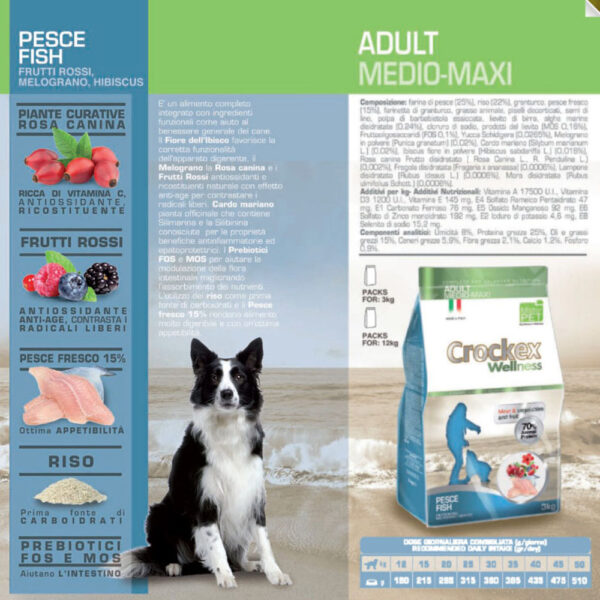 Crockex Wellness Adult Medium & Maxi Fish & Rice