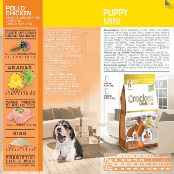 Crockex Wellness Puppy Mini Chicken & Rice 2KG