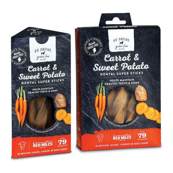 GO NATIVE Super Dental Sticks Carrot and Sweet Potato 150gr