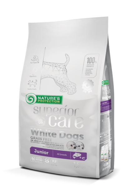 Nature's Protection Superior Care White Dog Salmon Junior