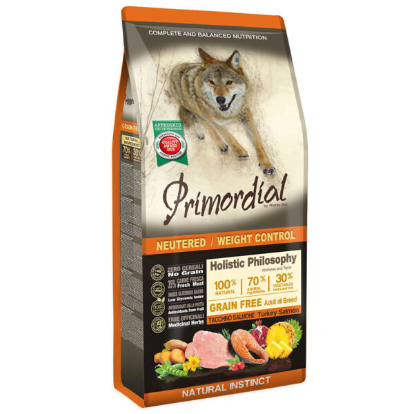 Primordial Dog Adult Neutered / Weight Control Turkey & Salmon (Light)